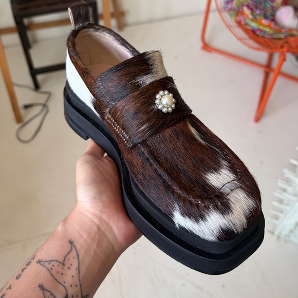 SIMONE ROCHA Heart Toe Loafers with Pearls - Picture 7 of 10